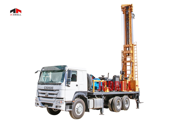جهاز حفر آبار المياه المثبتة على الشاحنة 6 × 4 600 م