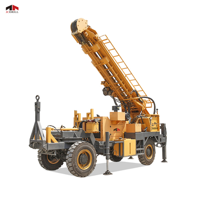 شراء TWD600 Hydraulic Four Wheels Trailer Mounted Water Well Drilling Rig التصنيع عبر الإنترنت
