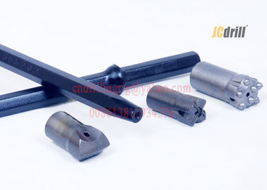 شراء 11 درجة لا يتجزأ من قضبان حفر الصخور مدبب الفولاذ تزوير 19MM - 41MM قطر حفرة التصنيع عبر الإنترنت