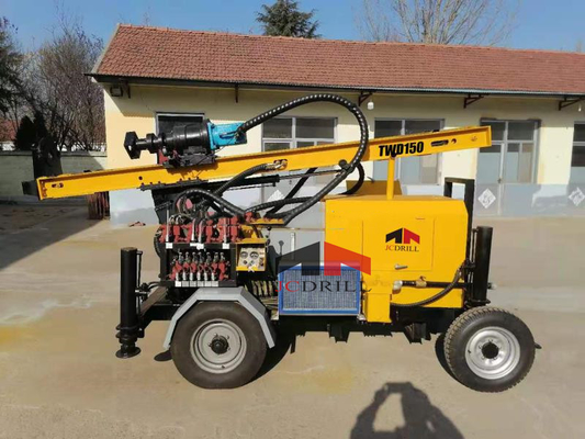 شراء حفر آبار المياه JC DRILL TWD 150 Wheel Trailer DTH Rig Water Well Drilling التصنيع عبر الإنترنت