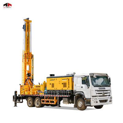 جهاز حفر المياه المثبت على شاحنة 93kw الهيدروليكي جيدًا للزراعة