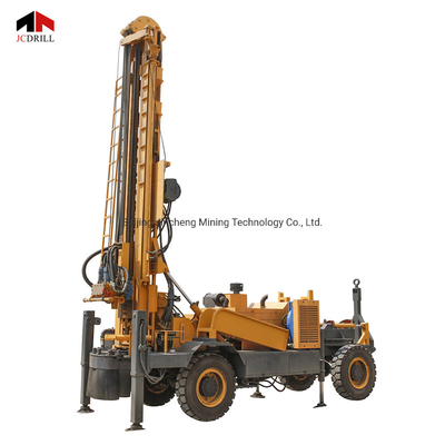 سعر جيد آلة حفر آبار المياه المثبتة على المقطورة Dth Borehole 300m الانترنت