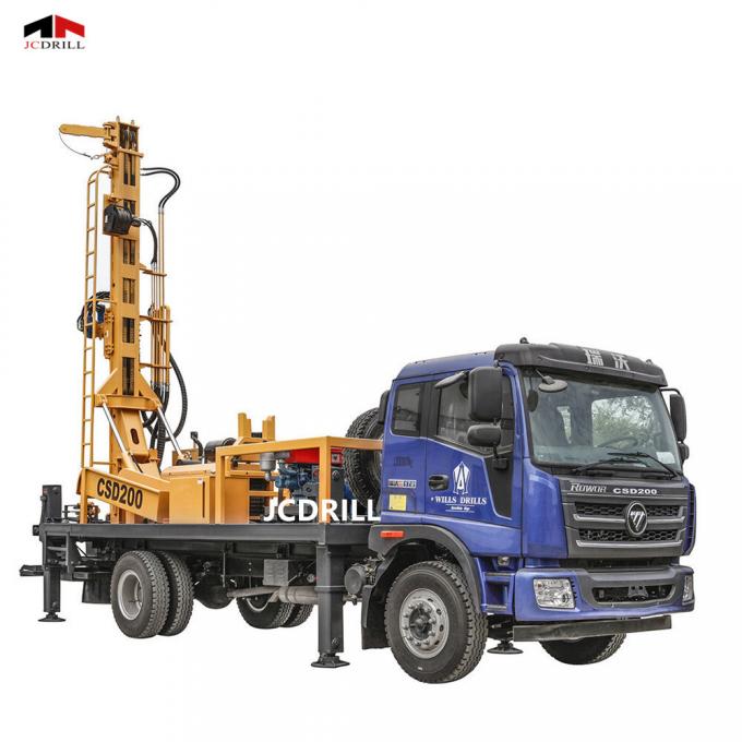 حفر آبار المياه JC DRILL TWD 150 Wheel Trailer DTH Rig Water Well Drilling 3